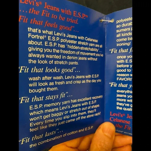 NWT Vtg Deadstock Levi’s E.S.P. Jeans Sz 20 - Picture 5 of 13